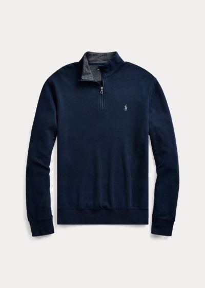 Polo Ralph Lauren Jersey Quarter-Zip Pullover Herre Danmark (OIPMV1264)